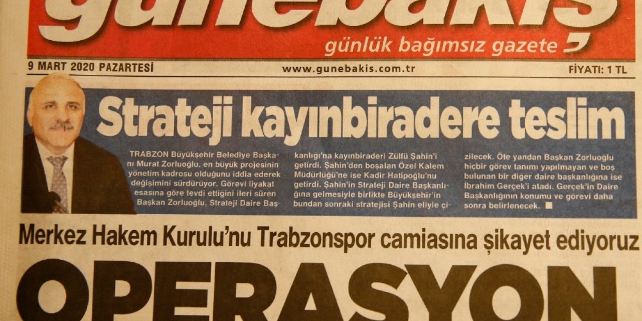 Trabzon’daki 4 yerel gazete "Trabzonspor’a operasyon çekiyorlar" başlığıyla çıktı