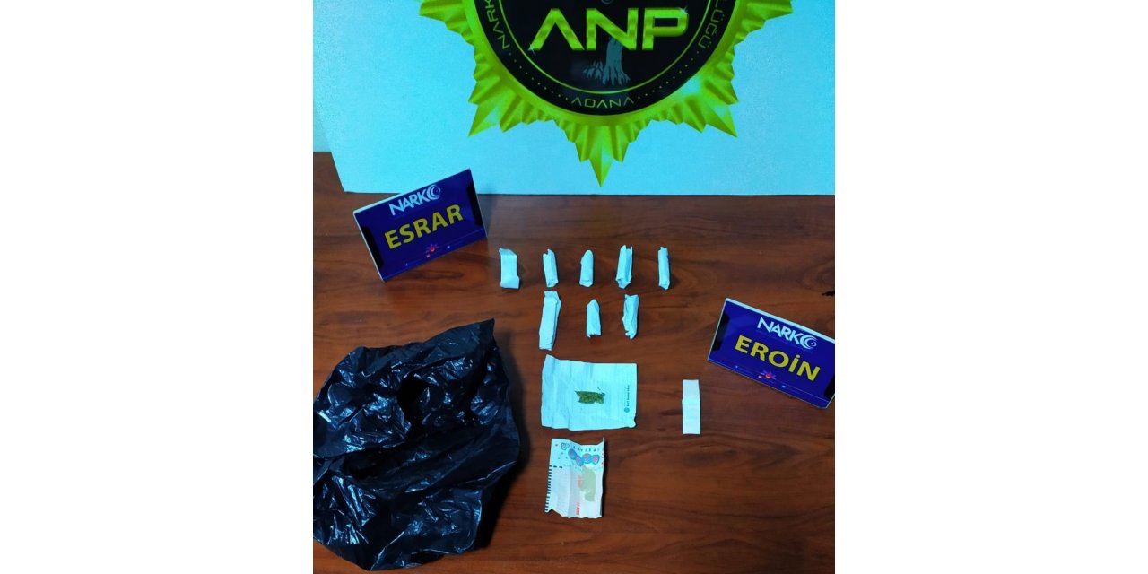Adana’da uyuşturucu zanlısı 2 torbacı tutuklandı