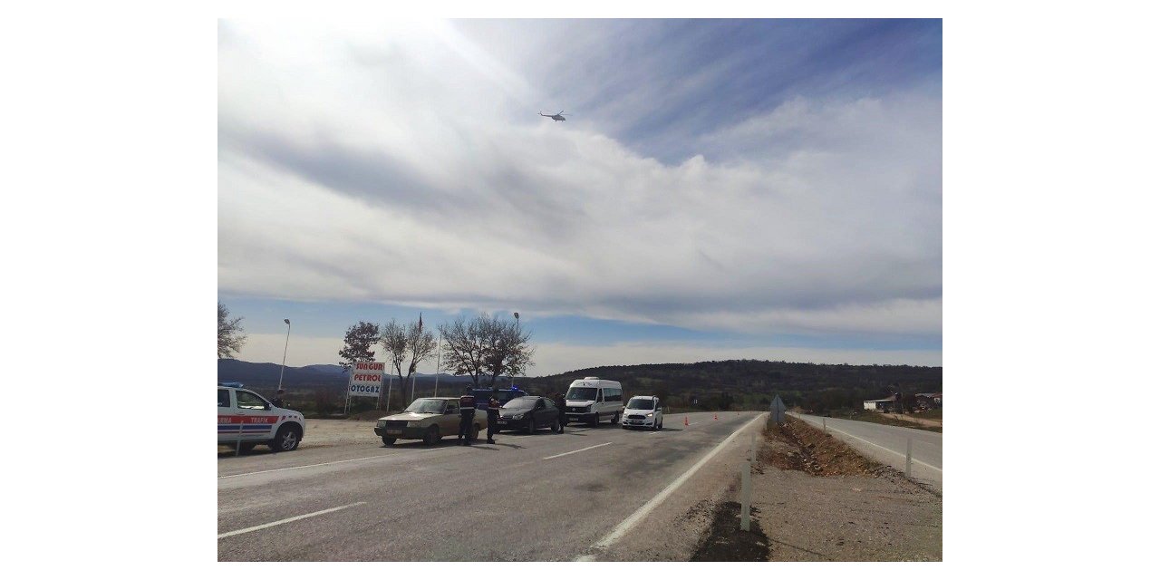 Trafiğe havadan helikopterli denetim