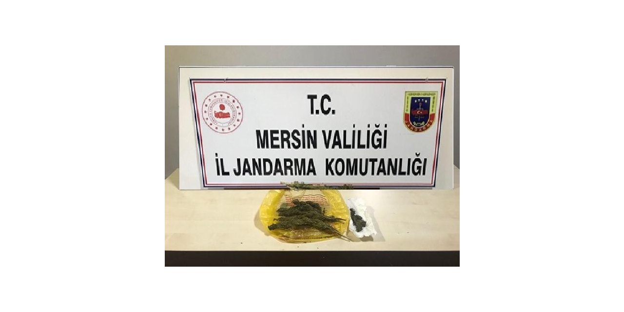 Mersin’de tren garındaki şahıs 15 gram esrarla yakalandı