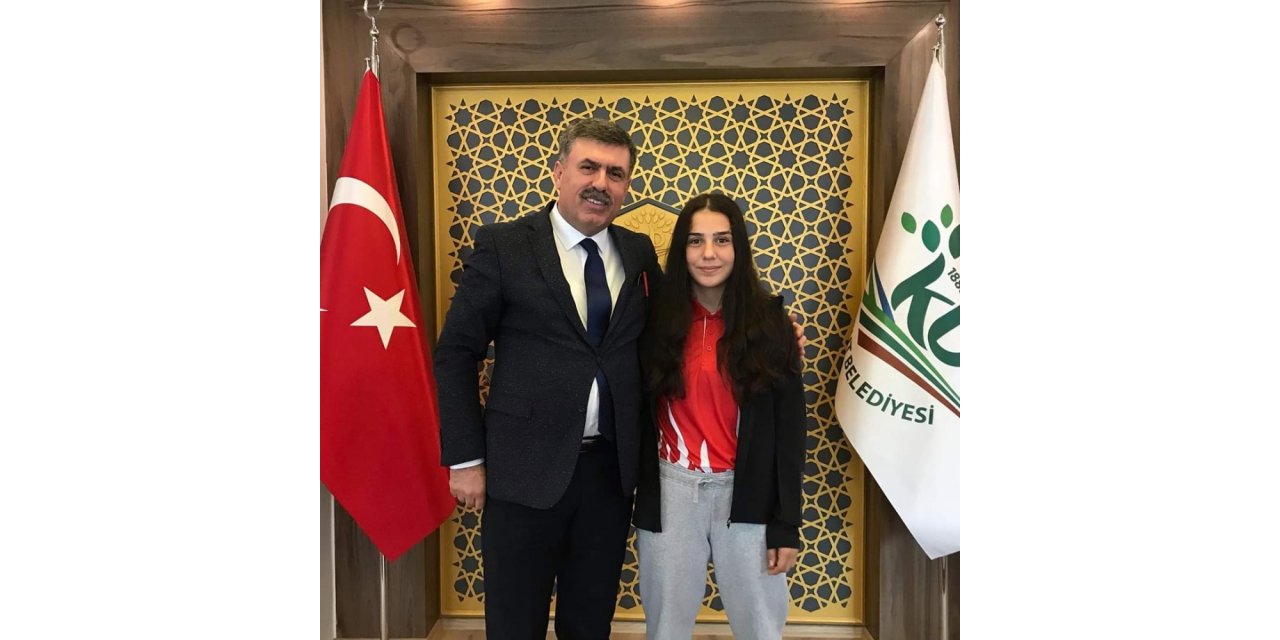 Başkan Cankul, Şampiyon sporcuyu ağırladı
