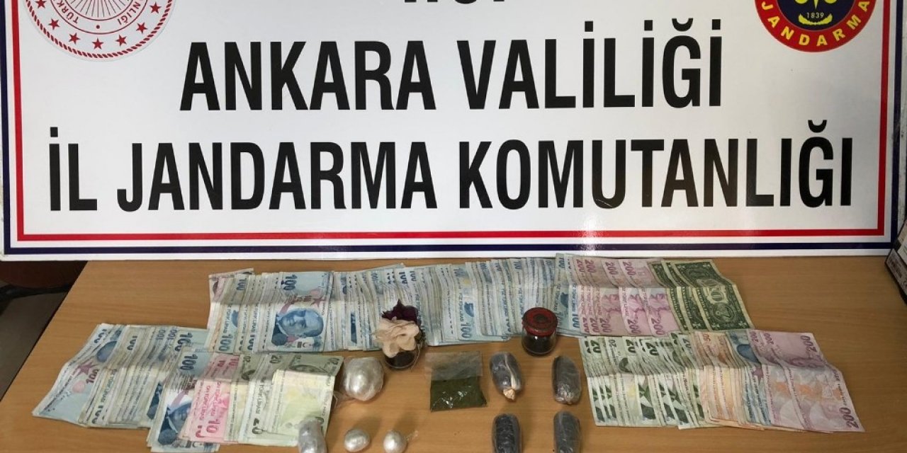 Jandarma ekipleri Ankara’da uyuşturucu madde yakaladı
