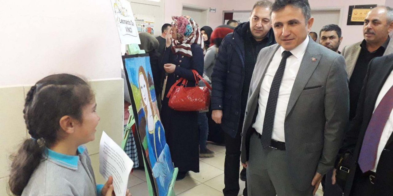 Sorgun Araplı İlkokulu öğrencilerinden sanat sergisi