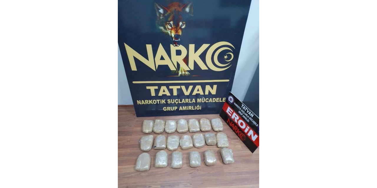 Bitlis’te 10 kilo eroin ele geçirildi