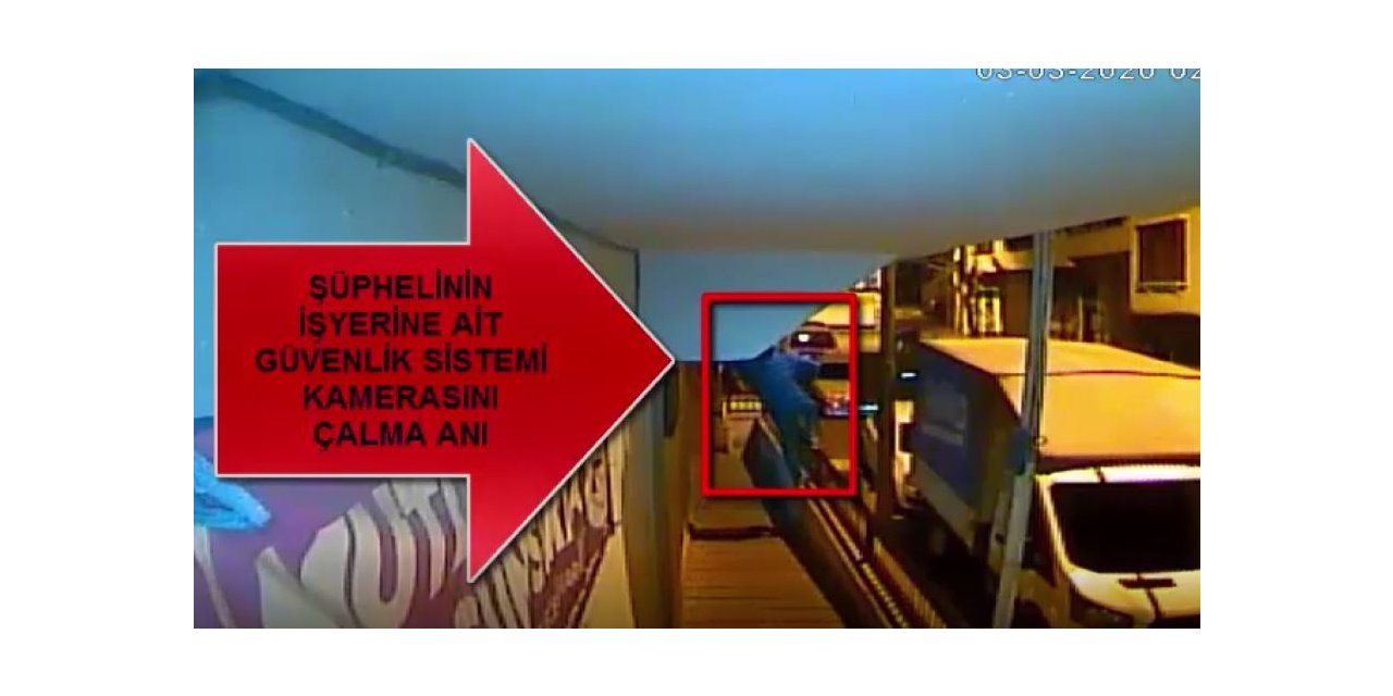 Güvenlik kameralarını bile çalan hırsızlar yine kameralara yakalandı