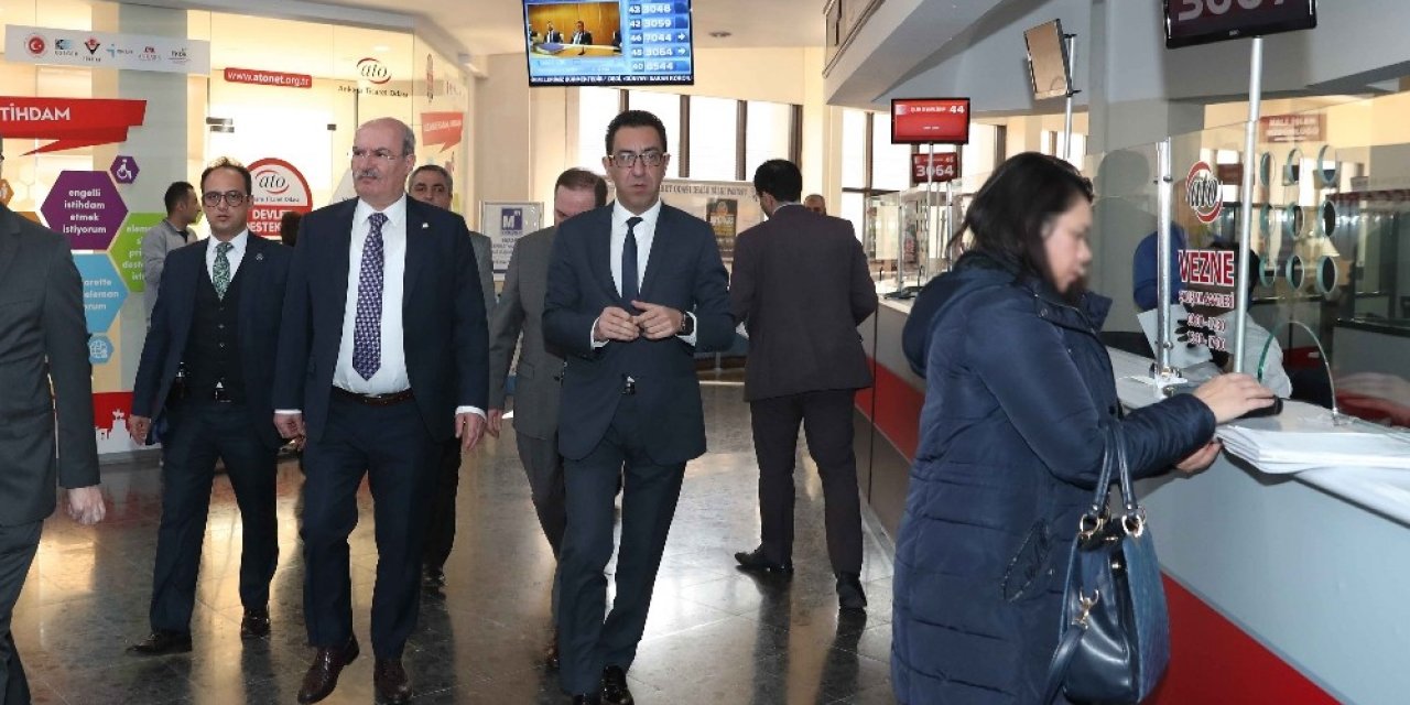 ATO hizmet binası korona virüse karşı dezenfekte edildi
