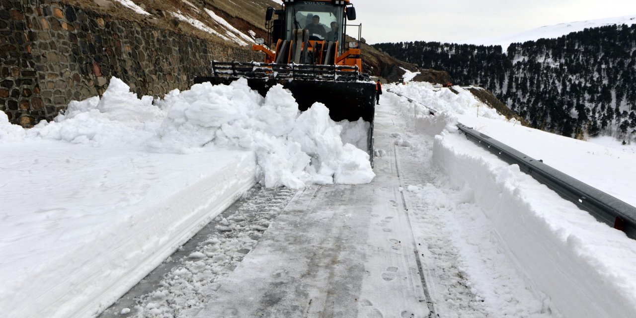 Çığ tehlikesi nedeniyle kapalı olan Ardahan-Ardanuç kara yolu ulaşıma açıldı