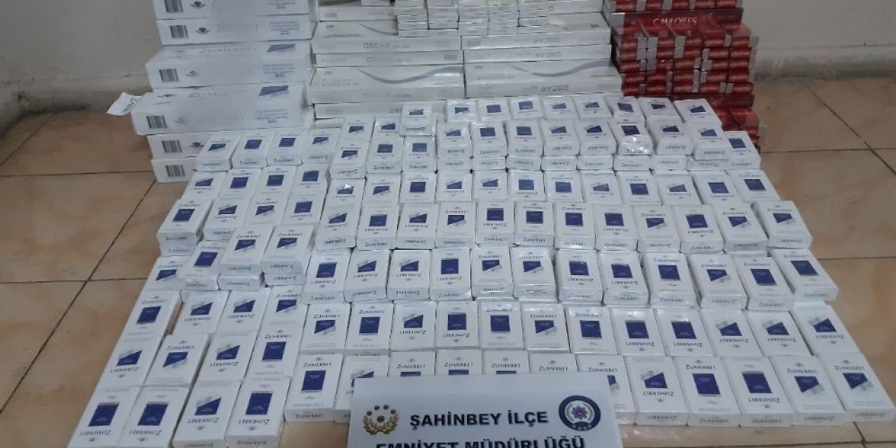 Gaziantep’te bin 800 paket kaçak sigara ele geçirildi