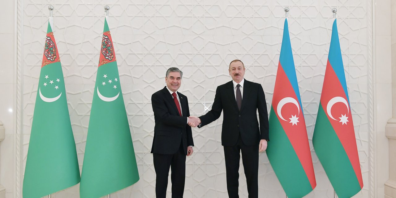 Aliyev-Berdimuhamedov ortak basın toplantısı