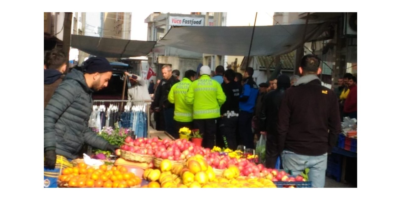 Muratlı’da pazarcı kavgası