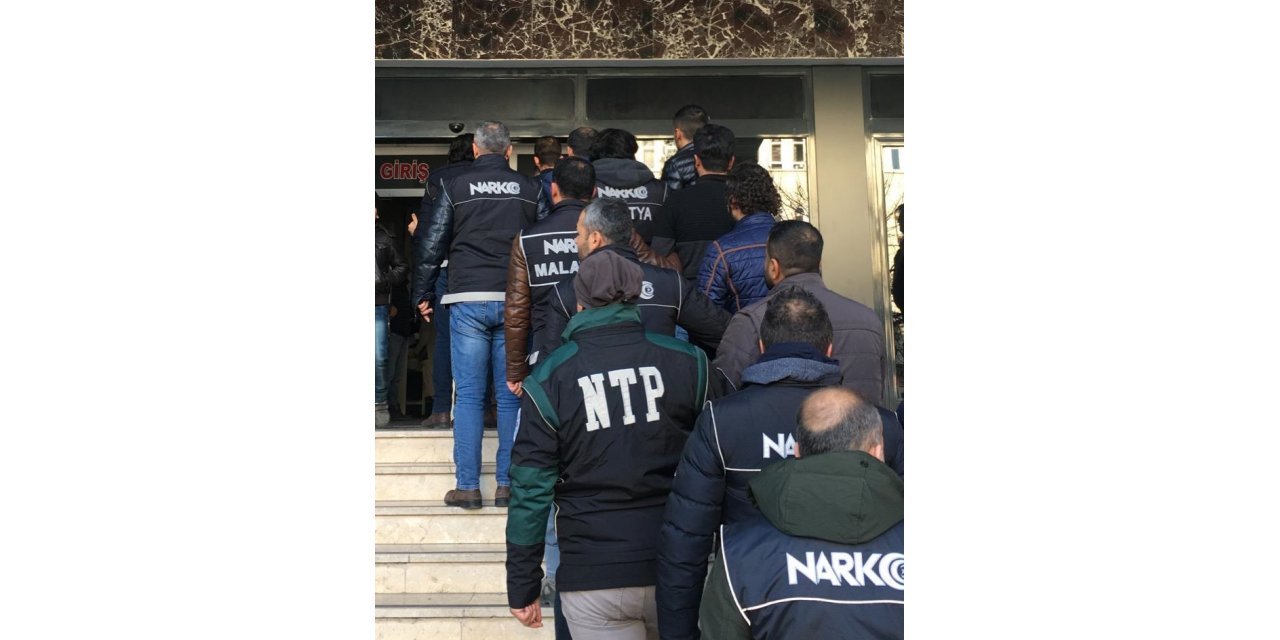 Malatya'da "torbacı" operasyonu: 9 gözaltı