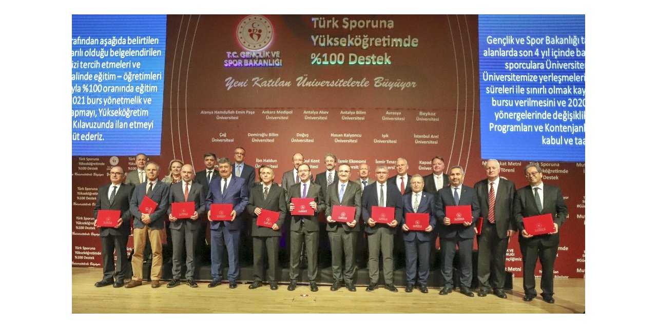 Milli sporculara burs verecek vakıf üniversitelerinin sayısı 52’ye çıkarıldı