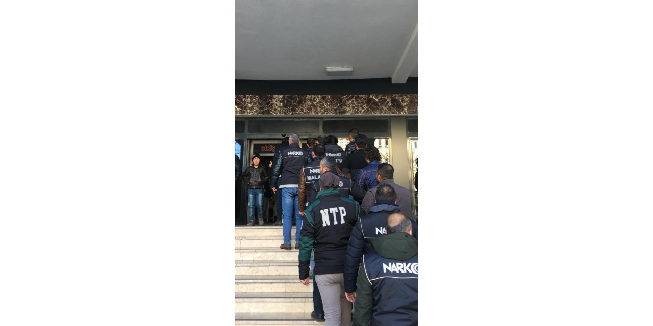 Malatya’da uyuşturucu operasyonu: 9 gözaltı