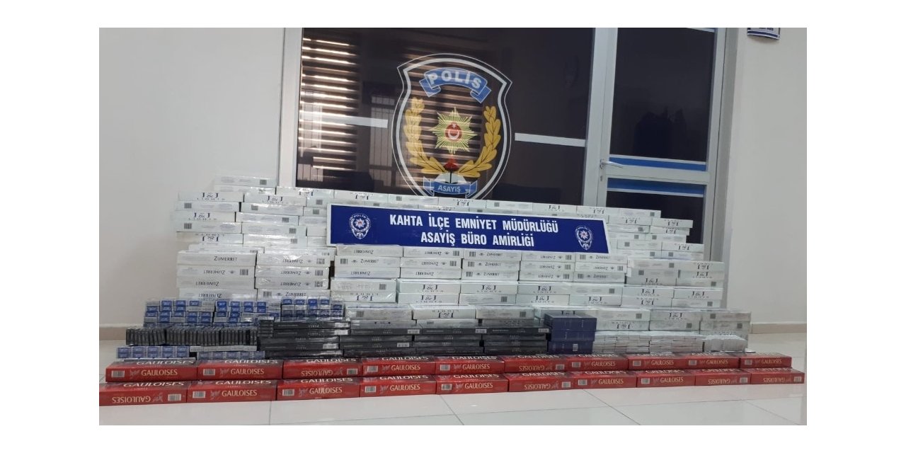 Kahta’da sigara kaçakçılığından 2 kişi yakalandı