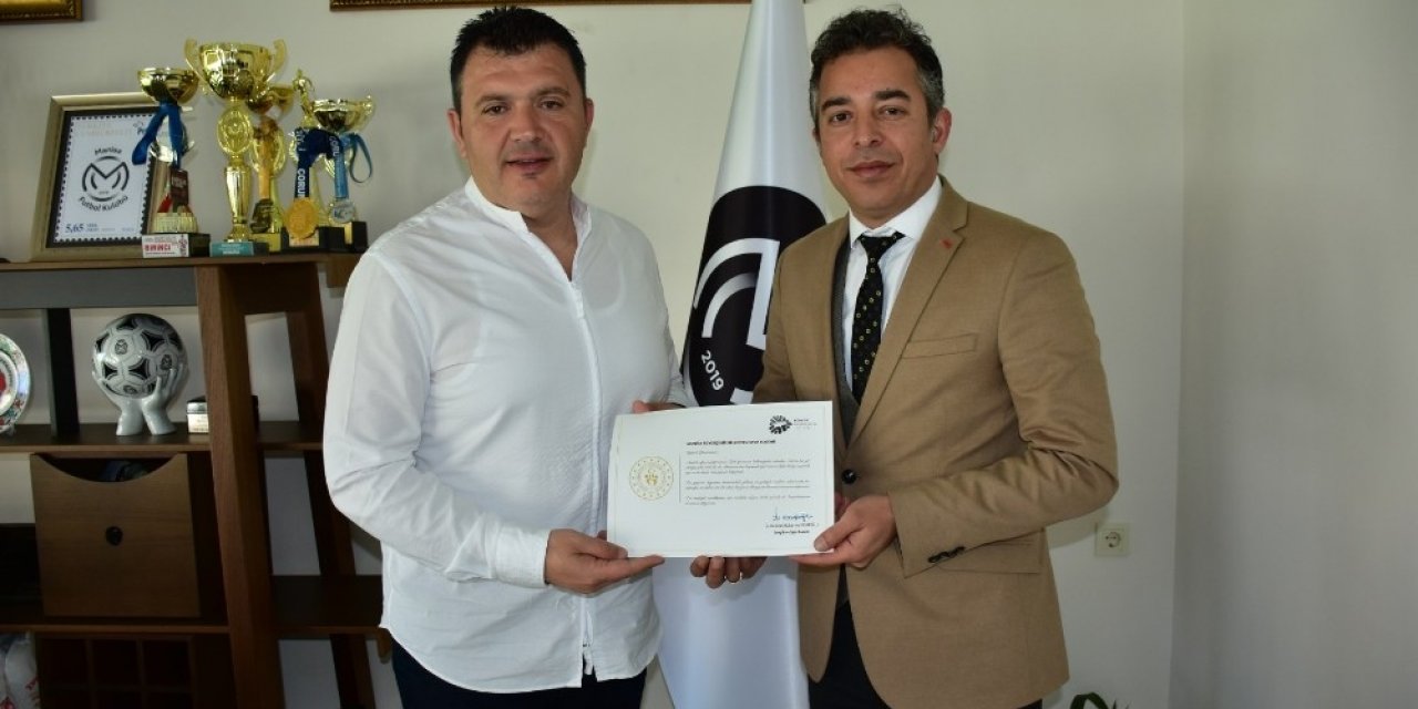 Bakanlıktan Manisa BBSK’ya teşekkür belgesi