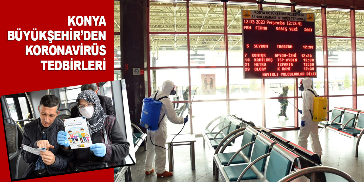 Konya Büyükşehir’den Koronavirüs tedbirleri