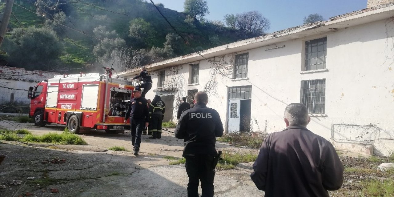Zeytinyağı fabrikasındaki yangın paniğe neden oldu