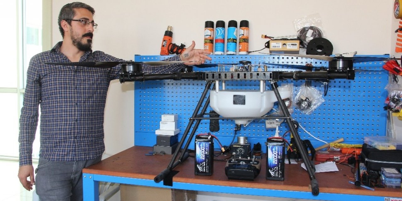 Drone artık tarımsal ilaçlamanın da hizmetinde