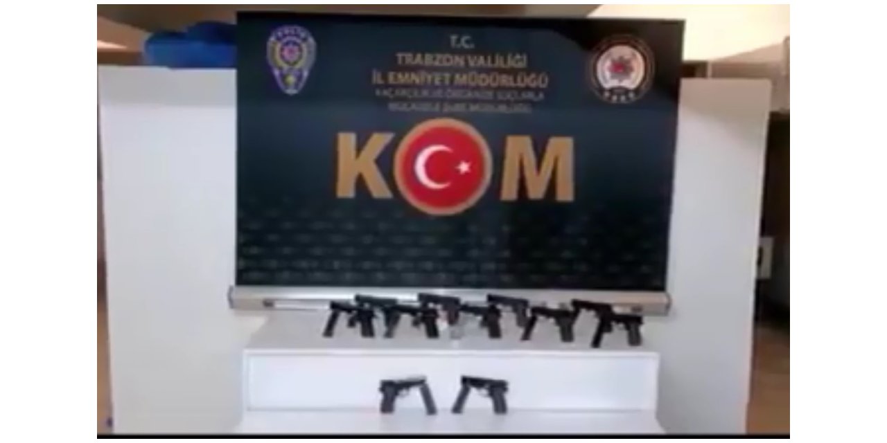 Bavul içinde el yapımı tabancalar ele geçirildi