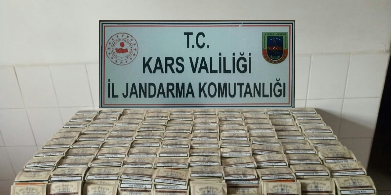 Kars’ta jandarma sigara kaçakçılarına geçit vermiyor