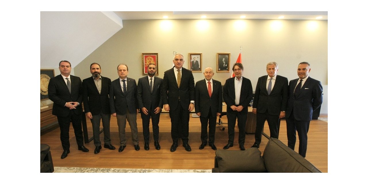 TFF’den Kültür ve Turizm Bakanı Mehmet Nuri Ersoy’a ziyaret