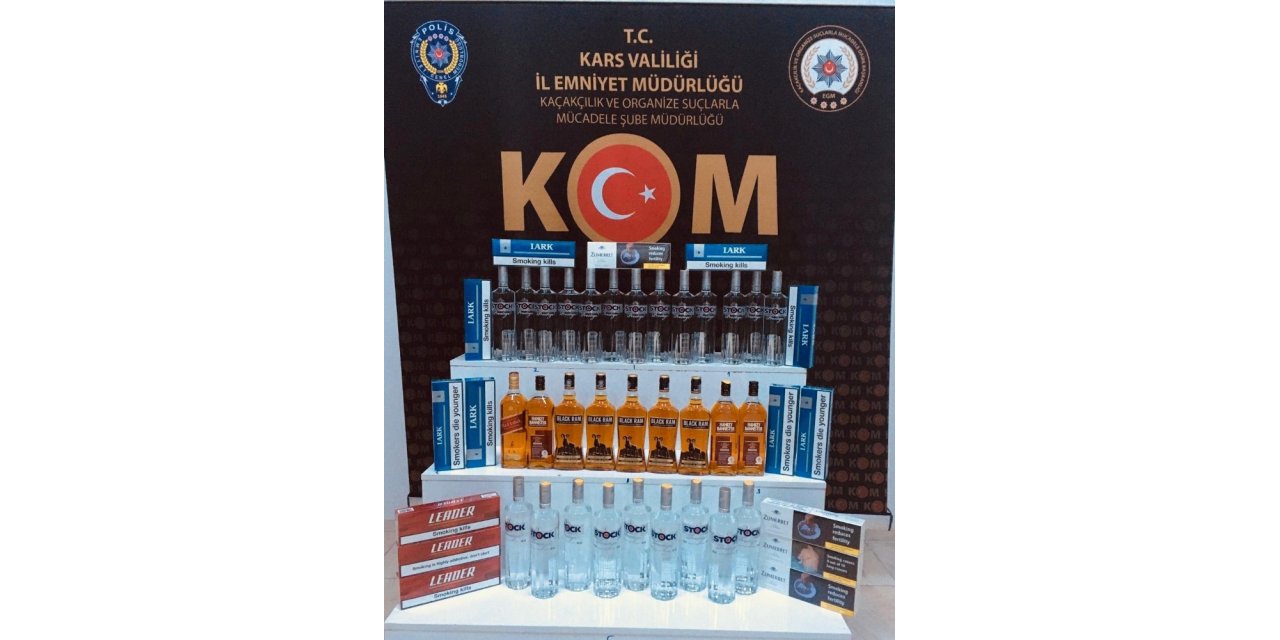 Kars’ta kaçak içki ele geçirildi