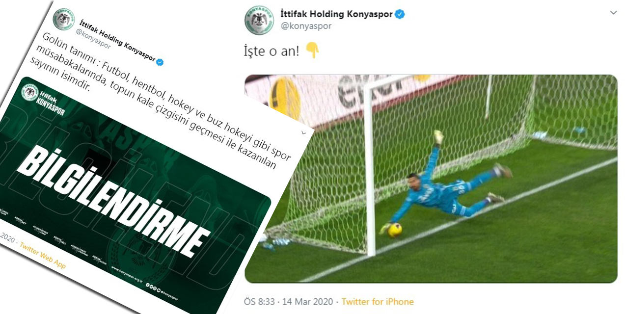 Konyaspor’dan 'gol' göndermesi