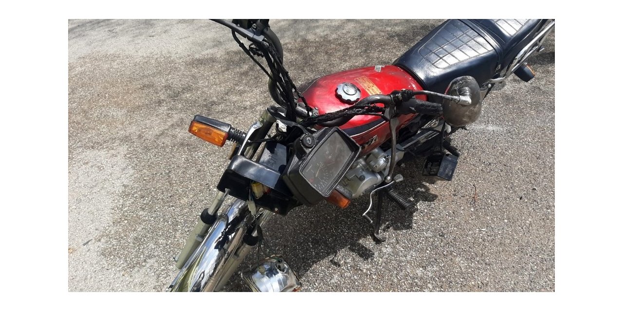 Tartıştığı kişinin motosikletini yaktı