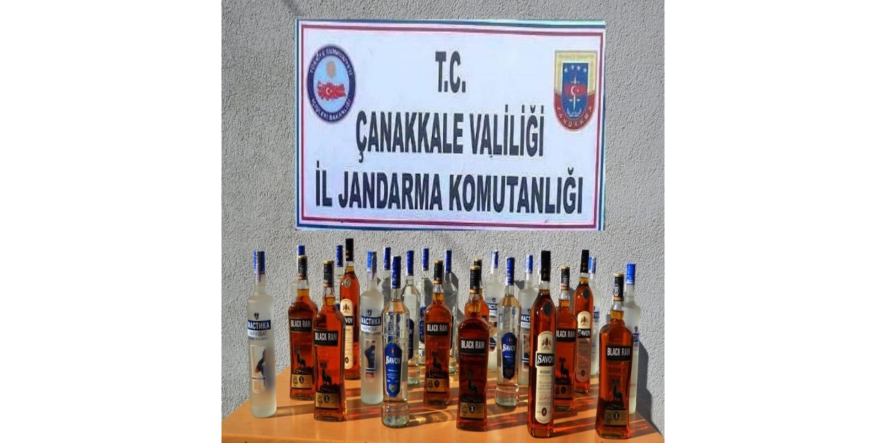 Çanakkale’de kaçak içki operasyonu