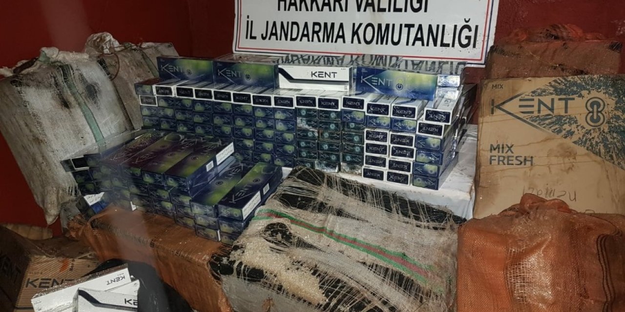 Hakkari’de 17 bin 500 paket kaçak sigara ele geçirildi