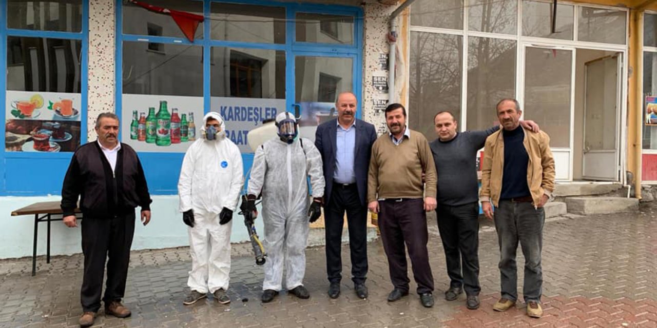 Akıncılar'da koronavirüs önlemleri