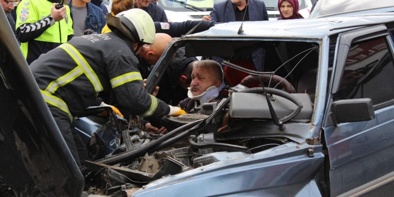 Samsun’da trafik kazası: 4 yaralı