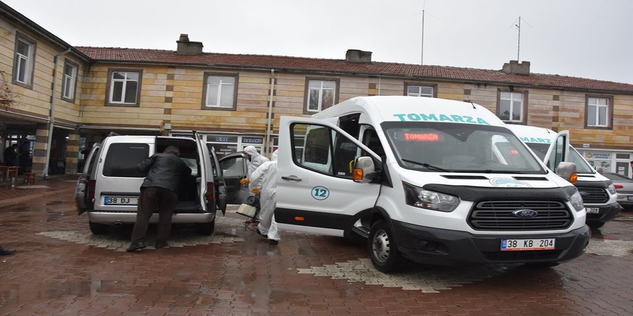 Tomarza'da dezenfekte çalışması başlatıldı