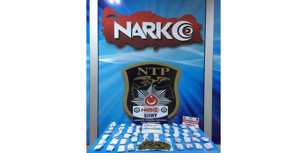 Siirt’te uyuşturucu operasyonu