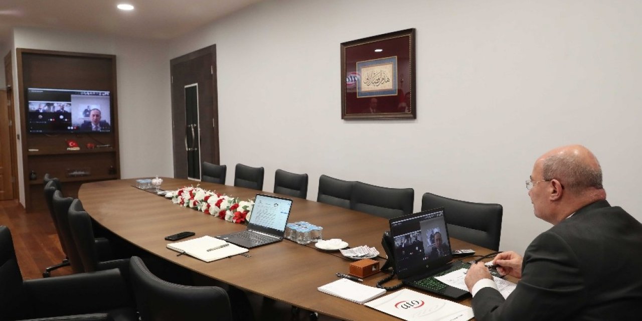 ATO’nun video konferanslı toplantıda ekonomik önlemler görüşüldü