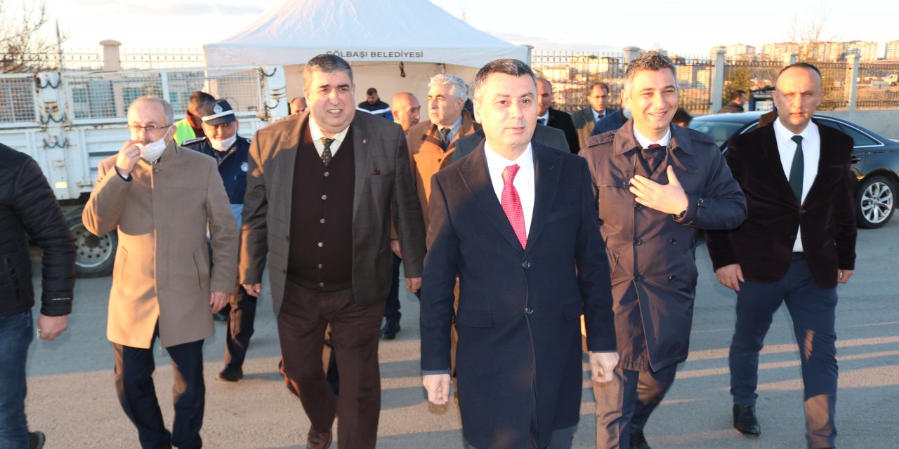 Gölbaşı Belediye Başkanı Şimşek'ten inceleme