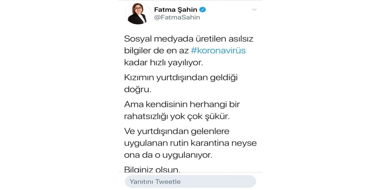 Fatma Şahin’den korona iddialarına cevap