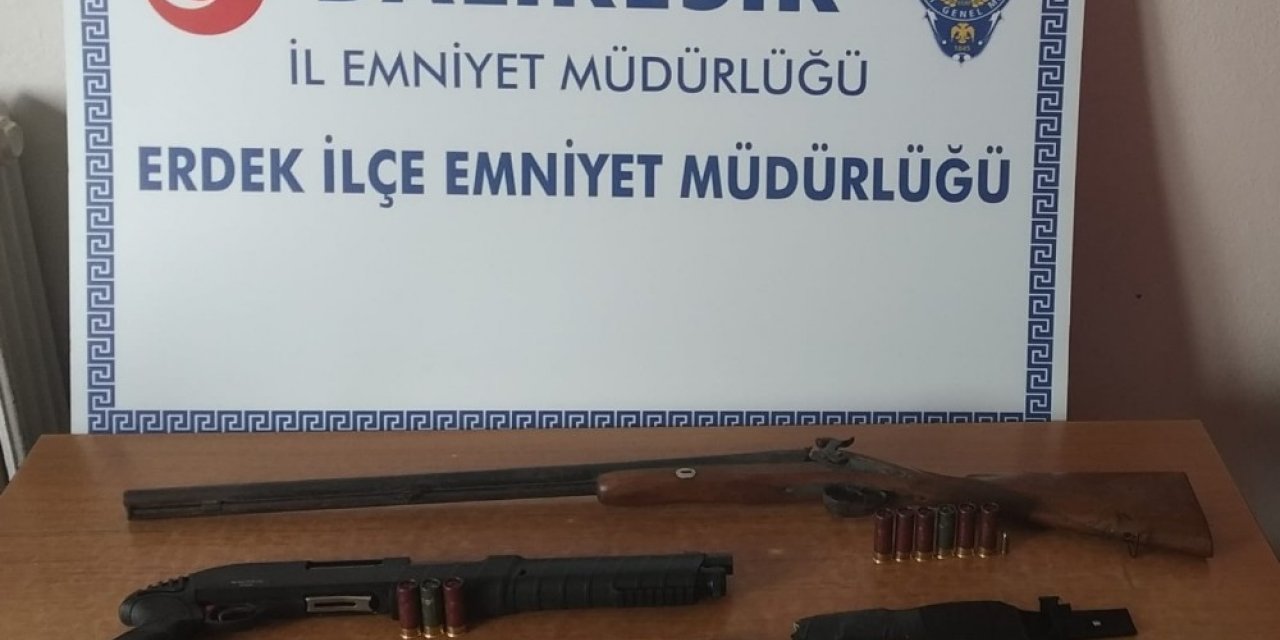 Erdek’te silah operasyonu