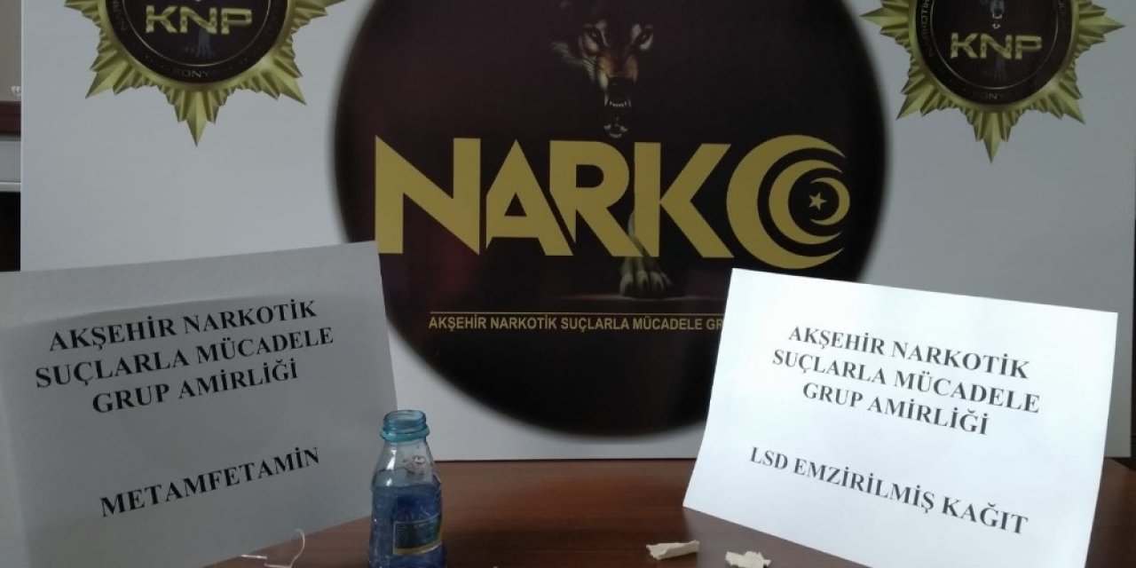 Konya Akşehir'de uyuşturucu operasyonu: 2 gözaltı