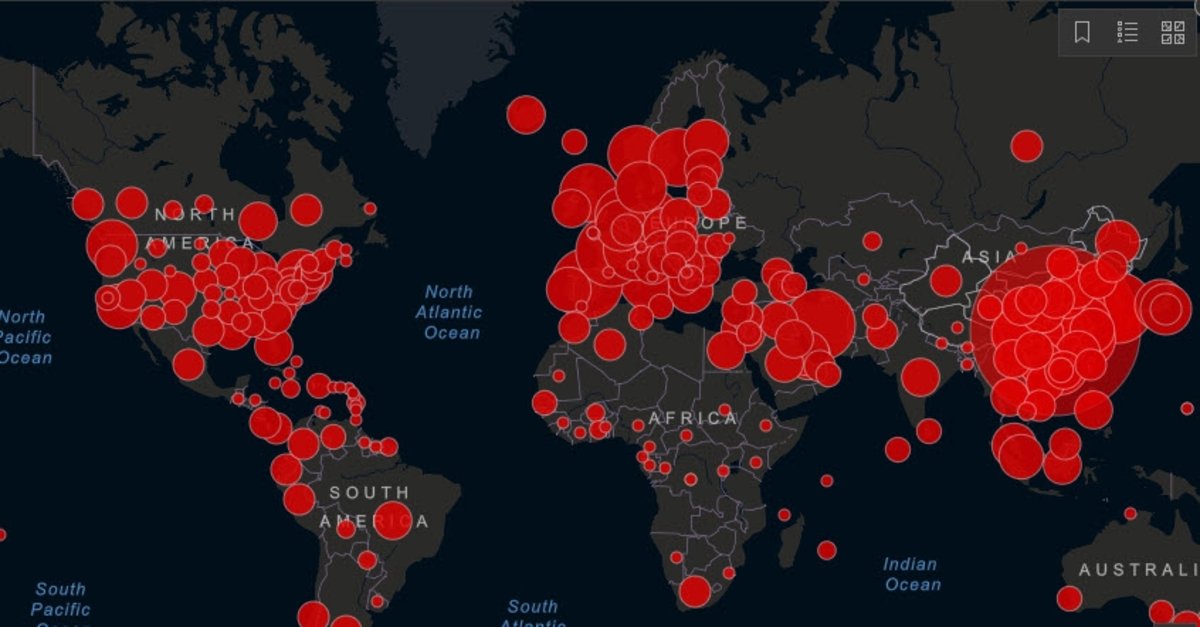 Dünya genelindeki koronavirüs vaka durumu
