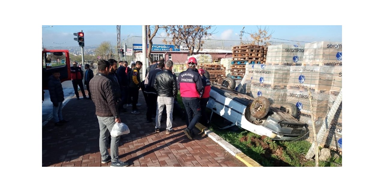 Şanlıurfa’da otomobil takla attı: 1 yaralı