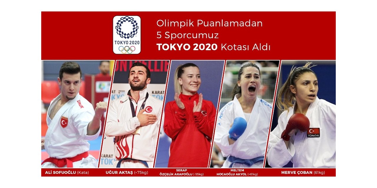 5 milli karateci, olimpik puanlama ile Tokyo kotası aldı