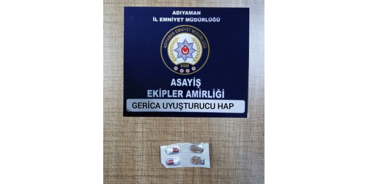 Şüpheli araçtan uyuşturucu hap ele geçirildi