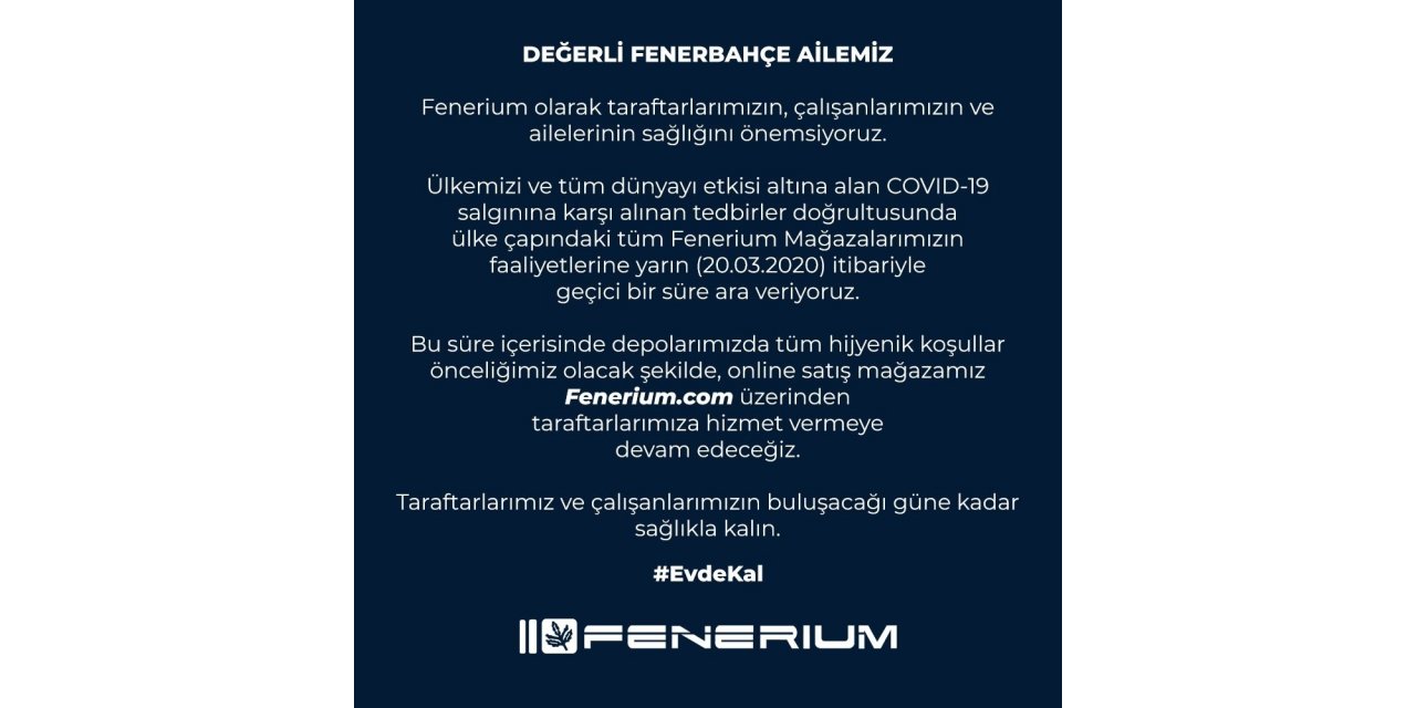 Fenerbahçe’den Fenerium’a ara