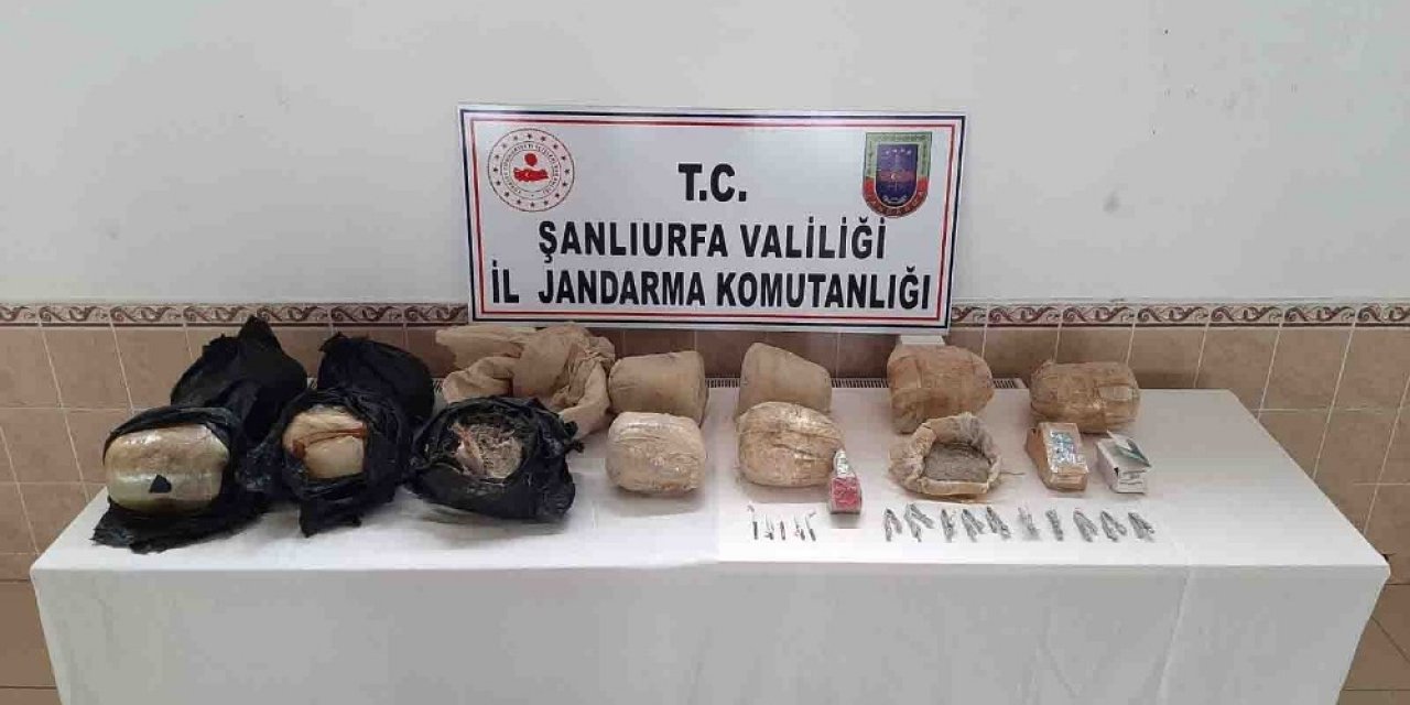 Şanlıurfa kırsalında 97 kilogram patlayıcı bulundu