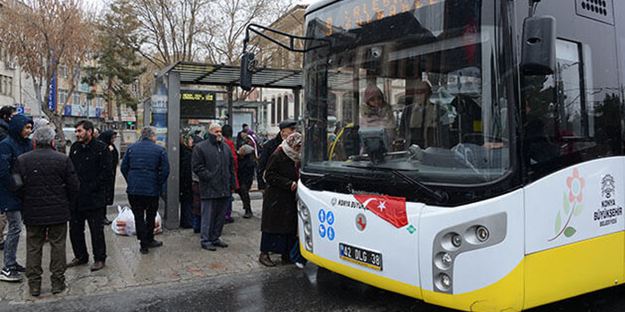 Konya Büyükşehir Belediyesinden toplu ulaşım duyurusu