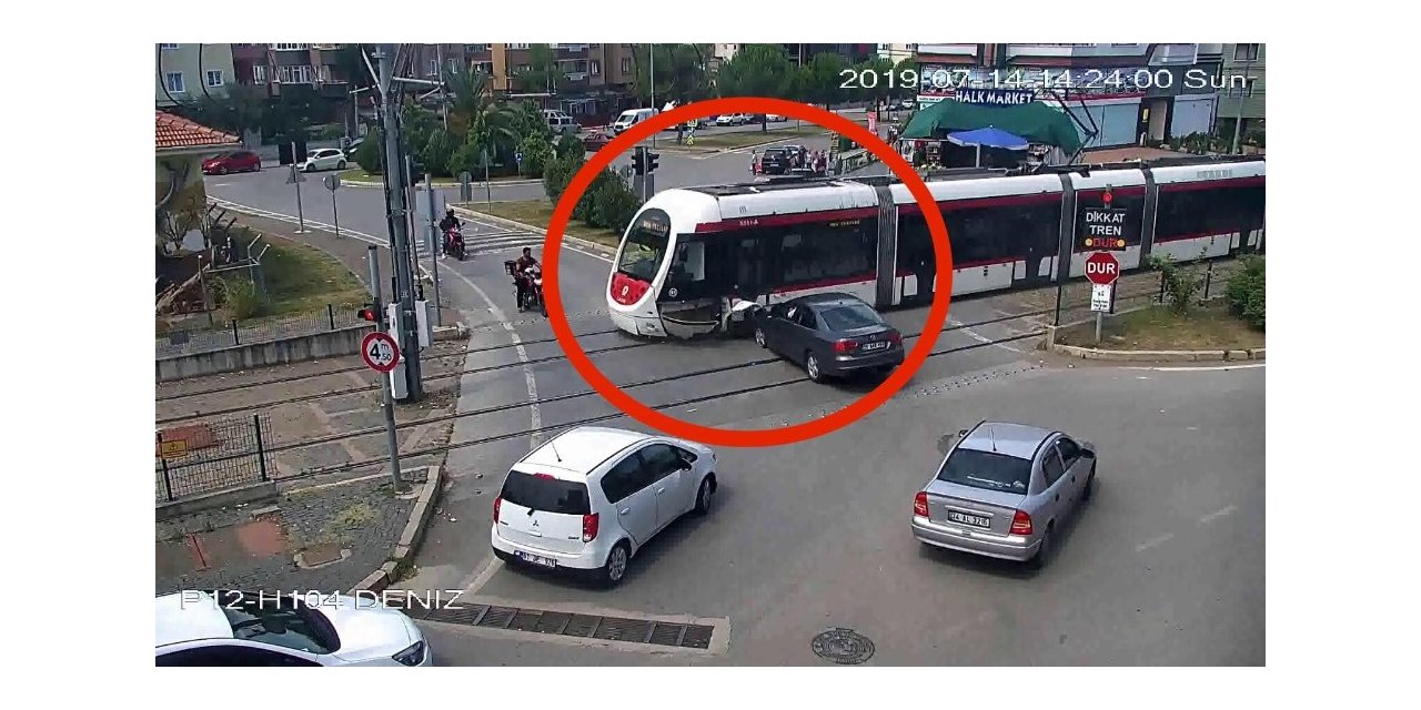 Tramvay kazaları kamerada
