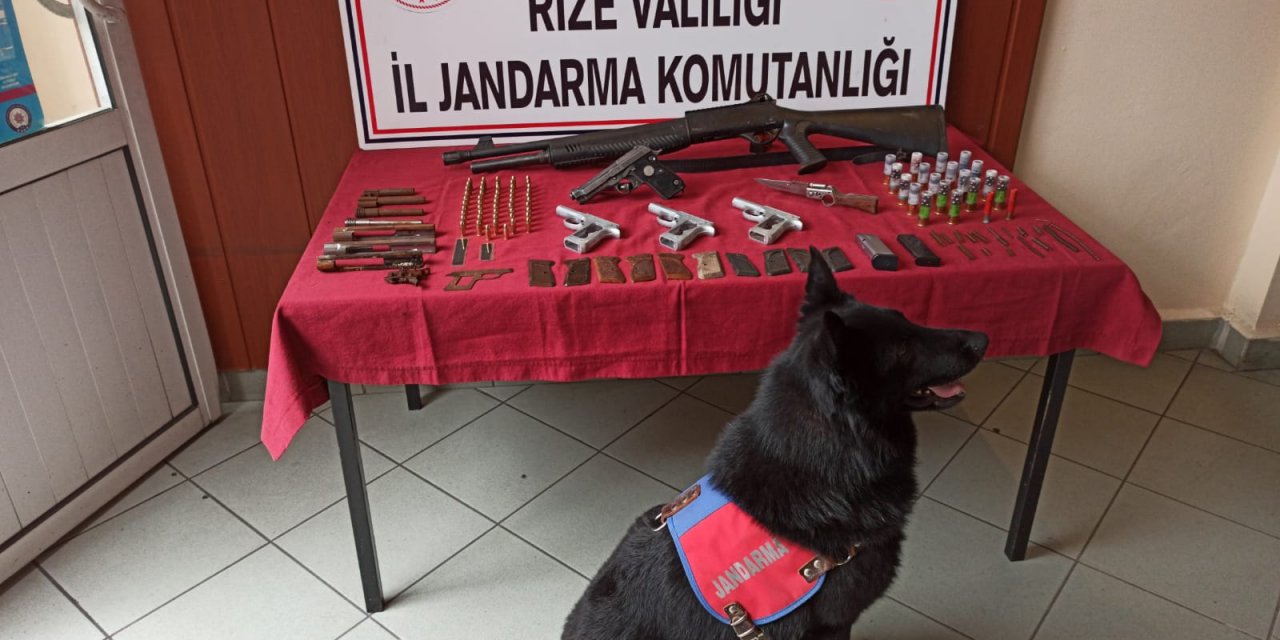 Rize'de kaçak silah atölyesine operasyon: 1 gözaltı