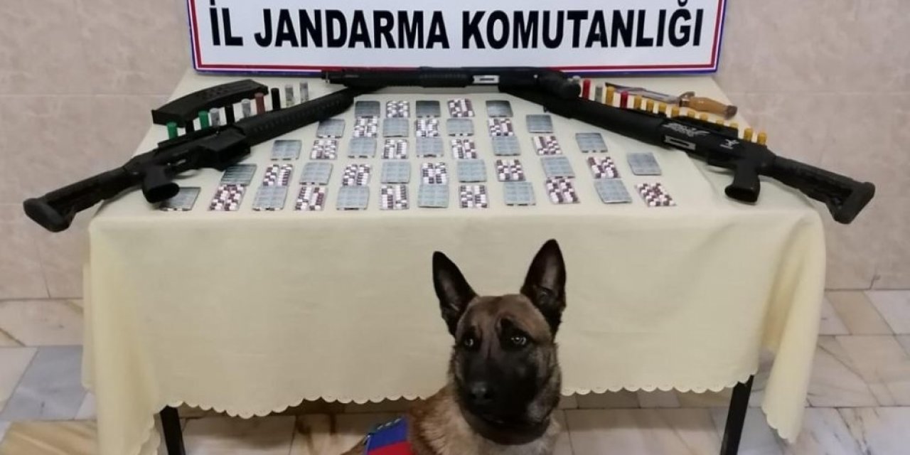 Uşak’ta 616 adet uyuşturucu hap ele geçirildi
