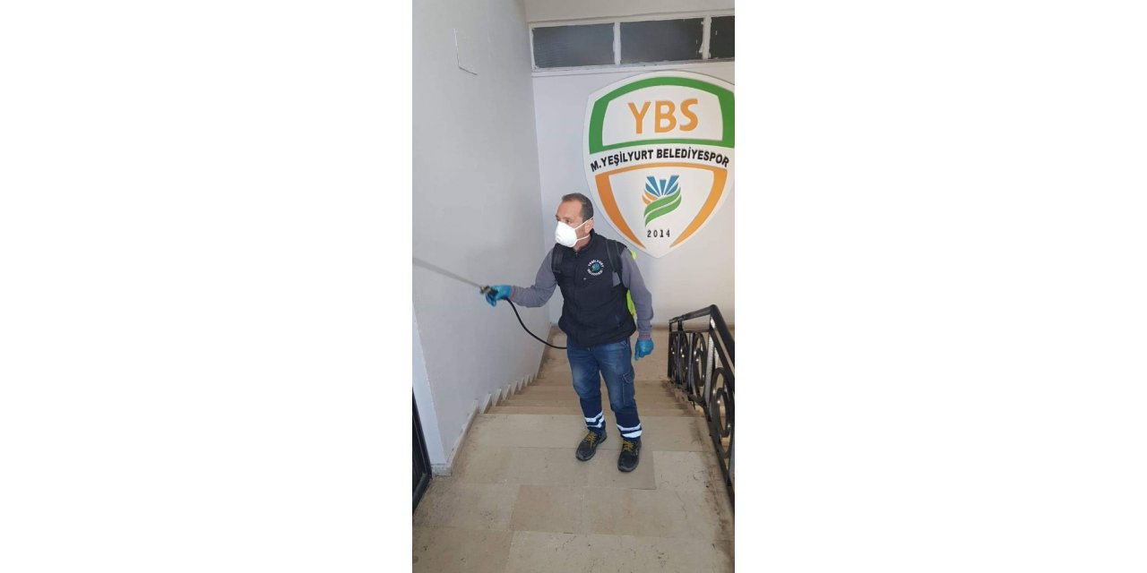 Yeşilyurt Belediyespor’da korona virüs önlemleri